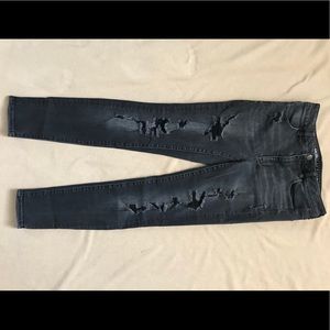 American Eagle distressed hi-rise jeggings